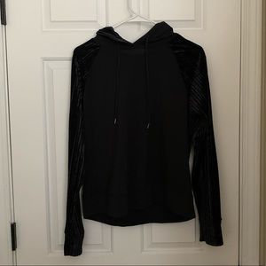 Calia Effortless Black Velvet Hoodie NWT